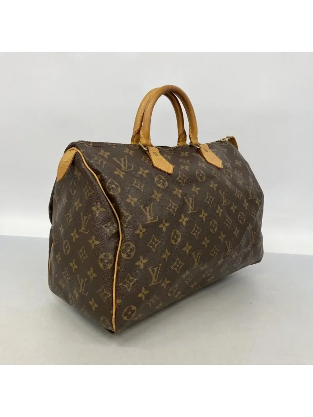 Louis Vuitton Handbag Monogram Speedy 35 Brown